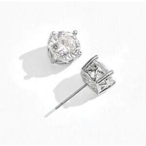 Park Lane Sparkling Silver CZ Crystal Earrings
